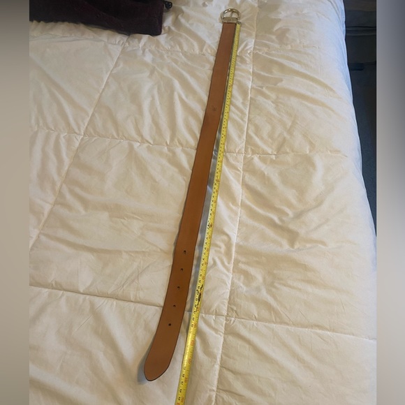 Montblanc Ostrich Pattern Gold Tone Buckle Belt - Picture 7 of 9